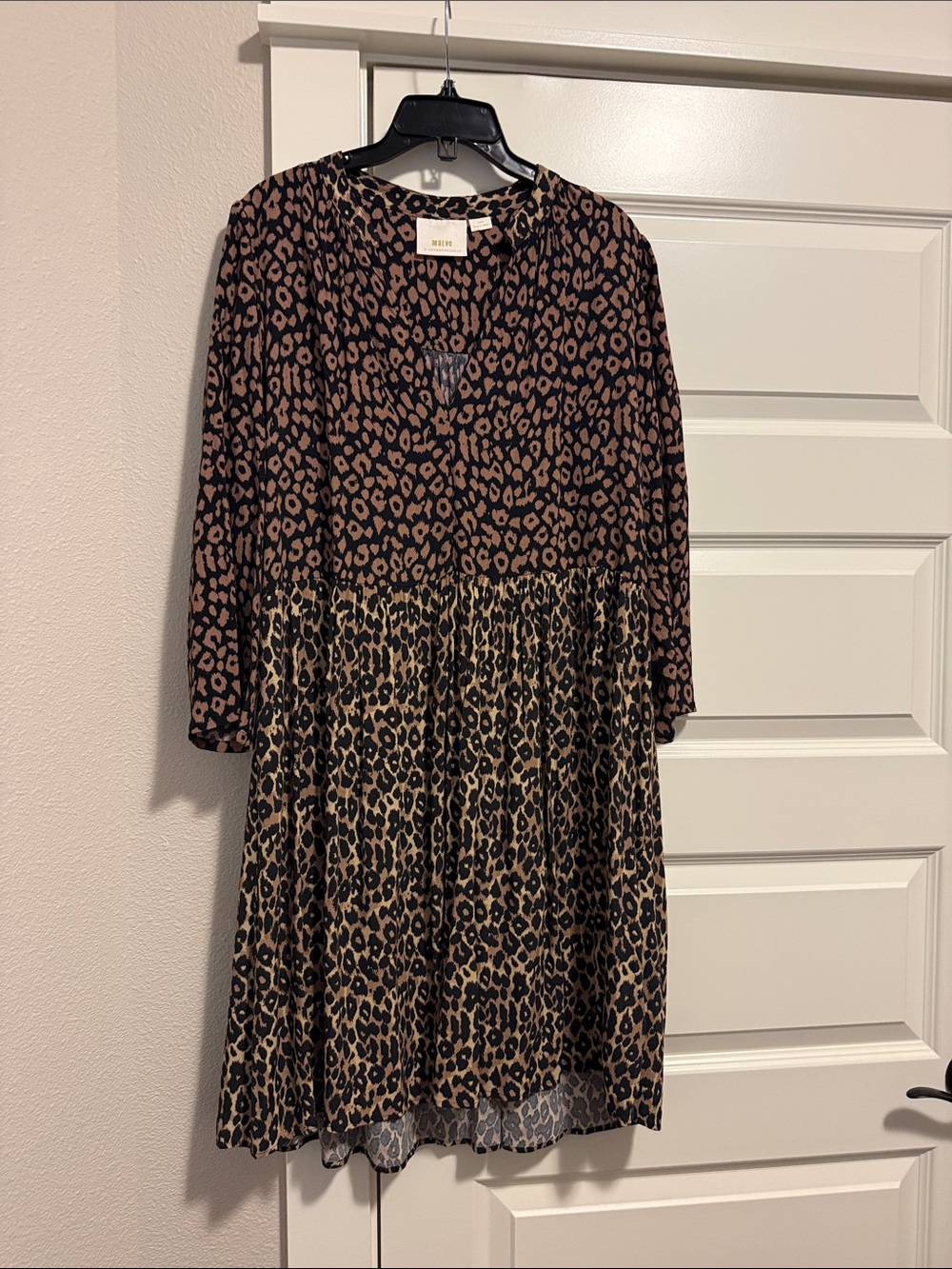 Flowy Animal Print Dress